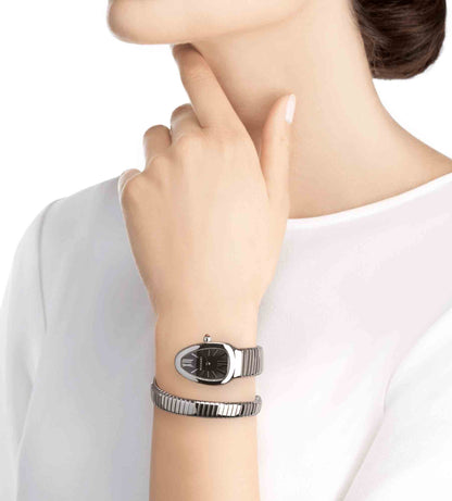 Bvlgari Serpenti Silver Black – Diamond Set