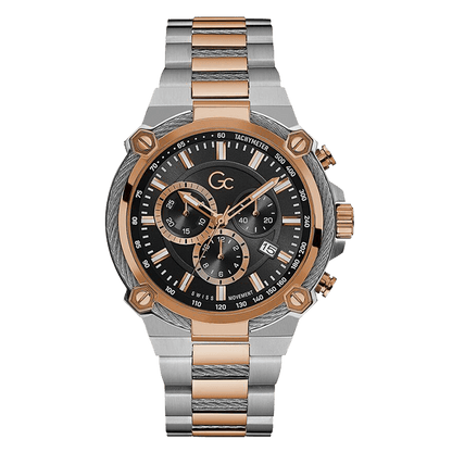 Guess chronographe bicolore et noir