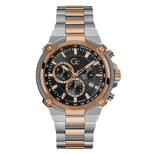 Guess chronographe bicolore et noir